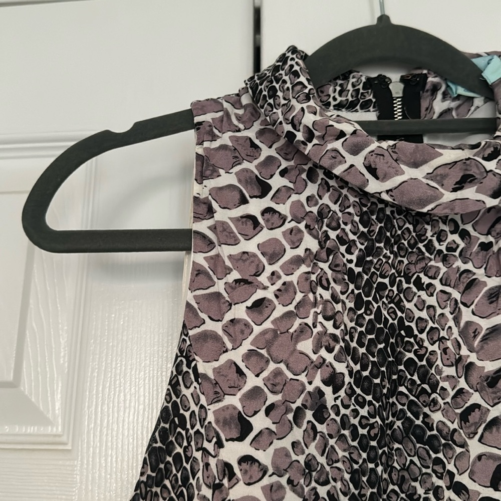 She + Sky Snake Print Mini Dress
